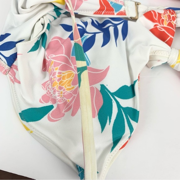 ModCloth Siena Floral One Piece Cutout Swimsuit XL - Picture 11 of 15